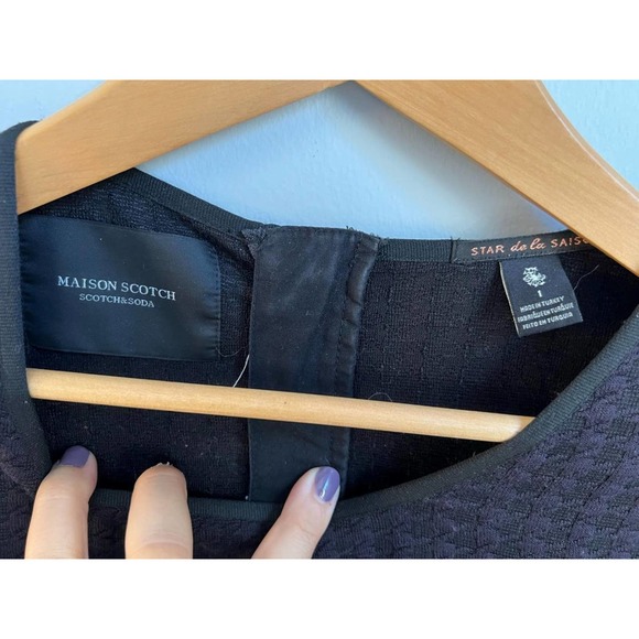 SCOTCH AND SODA MAISON SCOTCH sz 1 (s) textured shift dress VGUC - Picture 2 of 6